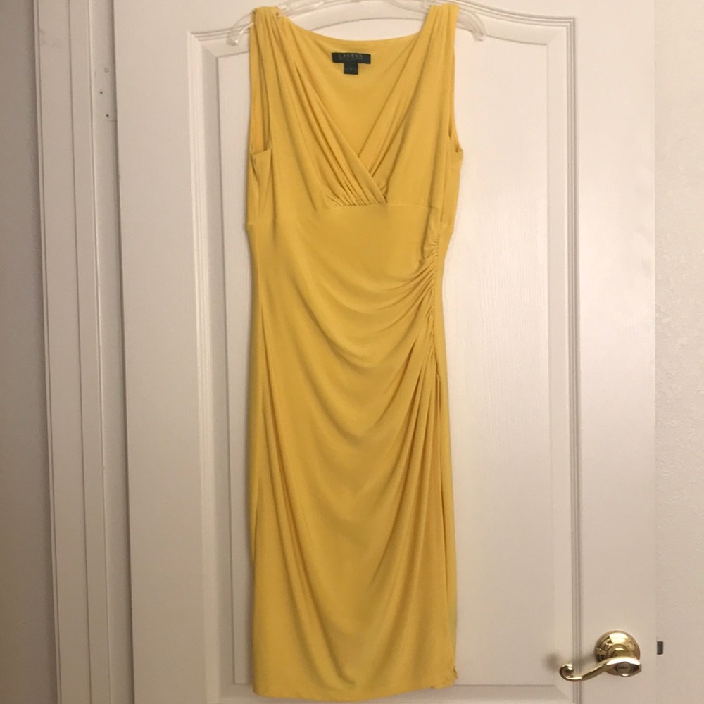 Ralph Lauren yellow dress, used